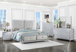 Larue 2-drawer Nightstand Silver