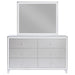 Larue 6-drawer Dresser with Mirror Silver