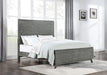 Nathan Wood Eastern King Panel Bed Grey