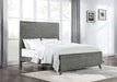 Nathan Wood California King Panel Bed Grey