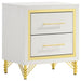 Lucia 4-piece Queen Bedroom Set Beige and White