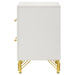 Lucia 2-drawer Nightstand Bedside Table White