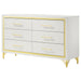 Lucia 6-drawer Dresser Cabinet White