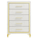 Lucia 5-drawer Bedroom Chest of Drawers White
