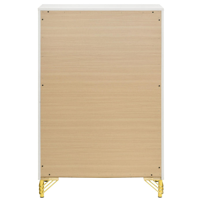 Lucia 5-drawer Bedroom Chest of Drawers White