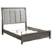 Kieran Wood Eastern King LED Panel Bed Grey