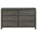 Kieran 6-drawer Dresser Grey