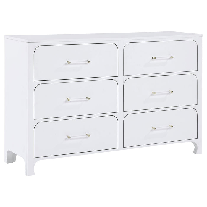 Anastasia 4-piece California King Bedroom Set Pearl White