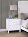 Anastasia 2-drawer Nightstand Pearl White
