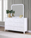 Anastasia 6-drawer Dresser with Mirror Pearl White