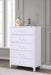 Anastasia 5-drawer Bedroom Chest Pearl White