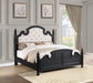 Celina Wood Eastern King Poster Bed Black