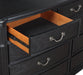 Celina 9-drawer Dresser with Mirror Black