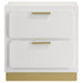 Caraway 2-drawer Nightstand White