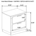 Caraway 2-drawer Nightstand White