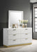 Caraway 6-drawer Dresser with Mirror White