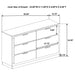 Caraway 6-drawer Dresser White