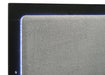 Caraway Wood Eastern King LED Panel Bed Black