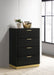 Caraway 4-drawer Bedroom Chest Black