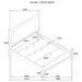 Marielle 5-piece Cal King Bedroom Set Distressed White