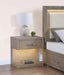 Kenora 1-drawer Nightstand Bedside Table Barley Brown