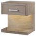 Kenora 1-drawer Nightstand Bedside Table Barley Brown