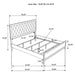 Sonora Eastern King Upholstered Panel Bed White