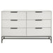 Sonora 6-drawer Bedroom Dresser White