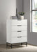 Sonora 4-drawer Bedroom Chest White