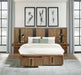Terrace 2-piece Wall Panel with Nightstand Set Ash Brown