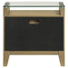 Granada 2-drawer Glass Top Nightstand Natural Pine