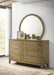 Granada 8-drawer Dresser and Mirror Natural Pine