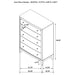 Granada 5-drawer Bedroom Chest of Drawers Natural Pine
