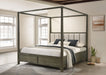 Gran Park Eastern King Canopy Bed Dark Cocoa