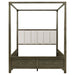 Gran Park Queen Canopy Bed Dark Cocoa