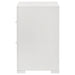 Ives 2-drawer Nightstand Bedside Table White High Gloss