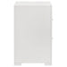 Ives 2-drawer Nightstand Bedside Table White High Gloss