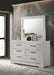 Ives 6-drawer Dresser and Mirror White High Gloss