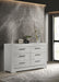 Ives 6-drawer Dresser Cabinet White High Gloss