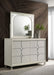 Olivia 6-drawer Dresser and LED Mirror Pearl White
