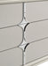 Olivia 6-drawer Dresser and LED Mirror Pearl White