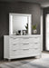 Marmore 9-drawer Dresser and LED Mirror White