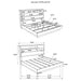 Fenwick 4-piece Eastern King Bedroom Set Grey Oak