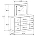 Fenwick 9-drawer Dresser with Mirror Grey Oak