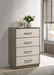 Fenwick 4-drawer Chest of Drawers Grey Oak