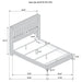 Lucia 5-piece Queen Bedroom Set Grey and Black