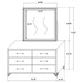 Lucia 6-drawer Dresser and Mirror Black