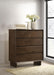 Glenwood 4-drawer Chest of Drawers Warm Brown