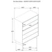 Glenwood 4-drawer Chest of Drawers Warm Brown