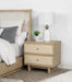 Kailani 2-drawer Nightstand Bedside Table Beige Oak